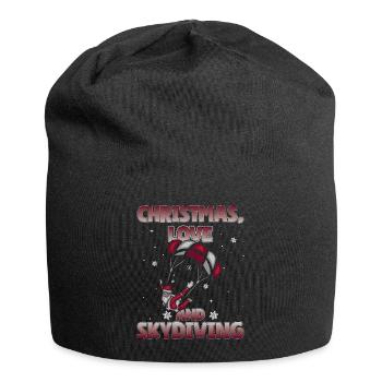 Parachutisme Amour de Noël et parachutisme - Bonnet en jersey - noir - Devant