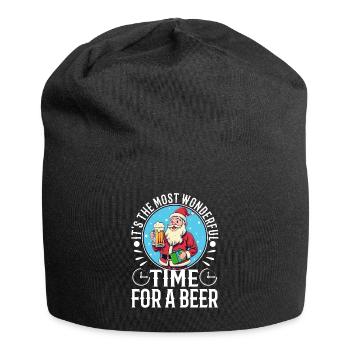It's the most Wonderful time for a Beer - Jersey-Beanie - Schwarz - Vorne