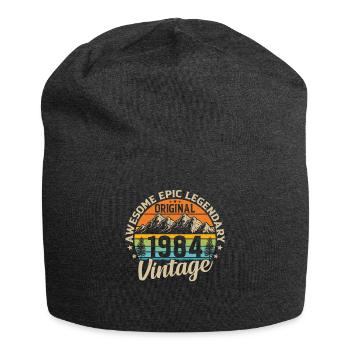 1984 Birthday - Jersey Beanie - charcoal grey - Front