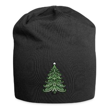 Arbre de Noël Noël - Bonnet en jersey - noir - Devant