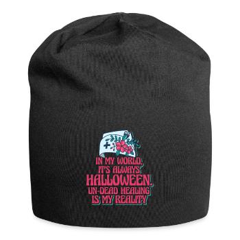 Nurse Halloween Party Gag - Jersey Beanie - black - Front