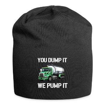 Klärgrubenpumpe Servicer Kanalisationssystem Installateur - Jersey-Beanie - Schwarz - Vorne