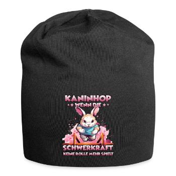 Springendes Häschen Die Kaninhop Marke Kaninhop - Jersey-Beanie - Schwarz - Vorne