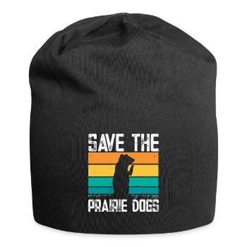 Chien de prairie - Bonnet en jersey - noir - Devant