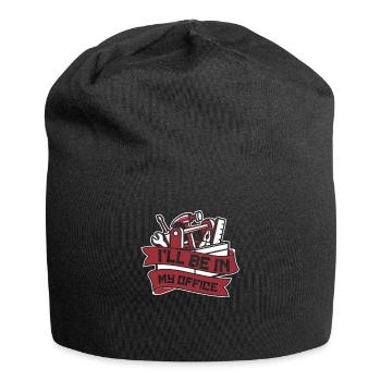 Je serai dans mon bureau Mécatronicien Maître Automobile - Bonnet en jersey - noir - Devant