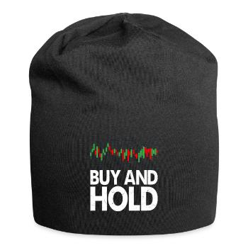 Buy And Hold Trader Investor Stock Market Trading - Jersey-Beanie - Schwarz - Vorne