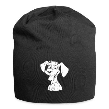 Chien ami à quatre pattes - Bonnet en jersey - noir - Devant