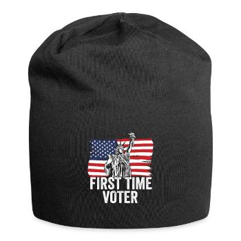Your Vote Matters First Time Voter Political - Jersey-Beanie - Schwarz - Vorne