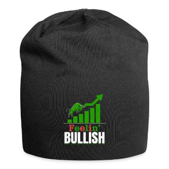 Feelin' Bullish Stock Market Trading Trader Invest - Jersey-Beanie - Schwarz - Vorne