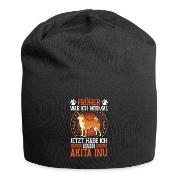 Habe einen Akita Inu japanischer Akita Inu - Jersey-Beanie - Schwarz - Vorne
