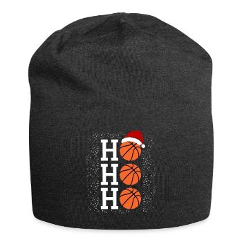 Schneeball trifft Basketball H Weihnachtszauber - Jersey-Beanie - Anthrazit - Vorne