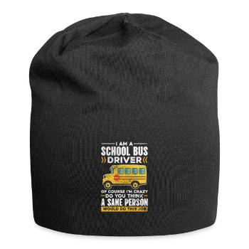 Busfahrer - Jersey-Beanie - Schwarz - Vorne