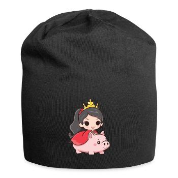 Princesse Cochon Conte de fées - Bonnet en jersey - noir - Devant