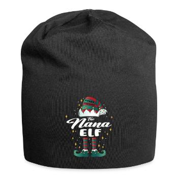 Nana Elf funny Family Christmas Christmas - Jersey Beanie - black - Front