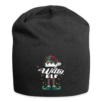 witty Elf funny Family Christmas Weihnachten - Jersey-Beanie - Schwarz - Vorne