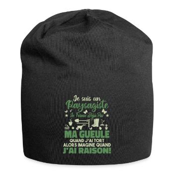 Paysagiste Paysagisme Paysagiste Aménagement - Bonnet en jersey - noir - Devant