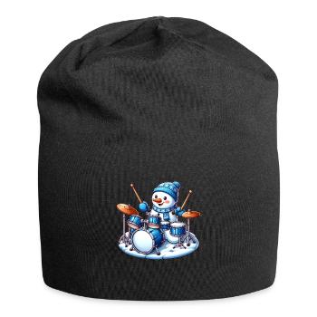 Santa Claus Martial Arts Merry Kickmas Martial - Jersey Beanie - black - Front