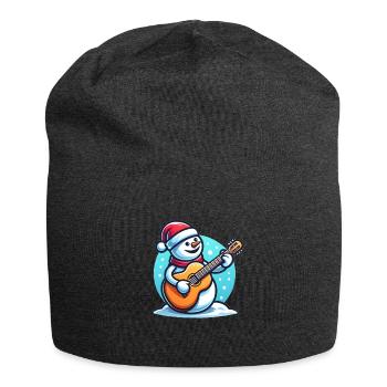 Christmas musical instrument design - Jersey Beanie - charcoal grey - Front