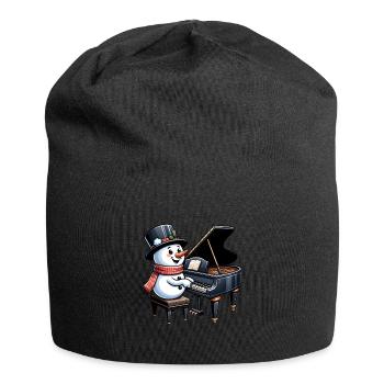 Christmas musical instrument design, - Jersey Beanie - black - Front