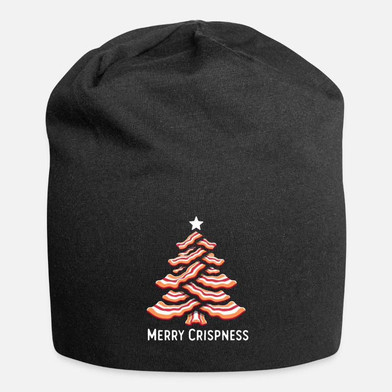 Merry Crispness Weihnachtsbaumspeck - Jersey-Beanie - Schwarz