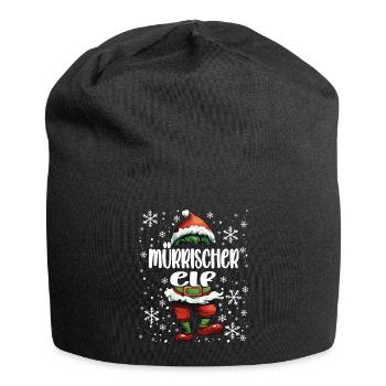 Tenue de Noël Grumpy Elf - Bonnet en jersey - noir - Devant