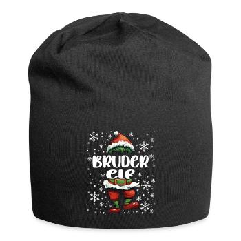Christmas Outfit Brother Elf - Jersey Beanie - black - Front