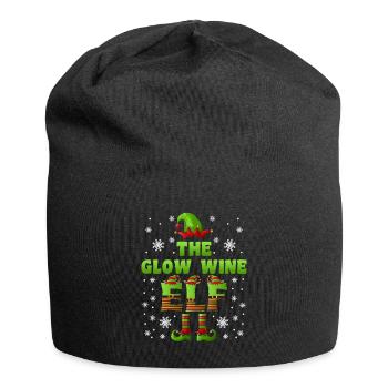 Glühwein Elfe Wichtel Weihnachtsmarkt - Jersey-Beanie - Schwarz - Vorne