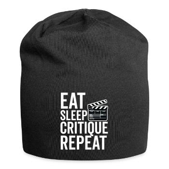Critique de cinéma Cinéphile Cinéphile Amant Drôle Critique - Bonnet en jersey - noir - Devant