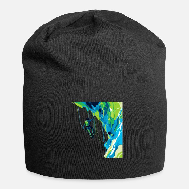 Toprope Klettern Naturerlebnis & Adrenalin Toprope - Jersey-Beanie - Schwarz