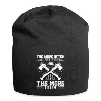 Lumberjack Lumberjack Equipment Arborist Rope H - Jersey Beanie - black - Front