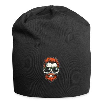 Halloween Skelett Schädel - Jersey-Beanie - Schwarz - Vorne