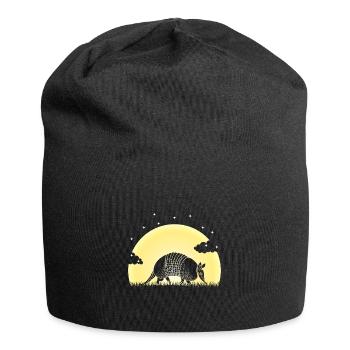 Armadillo, Armadillo, Landscape, Forest, Trees, Sun - Jersey Beanie - black - Front
