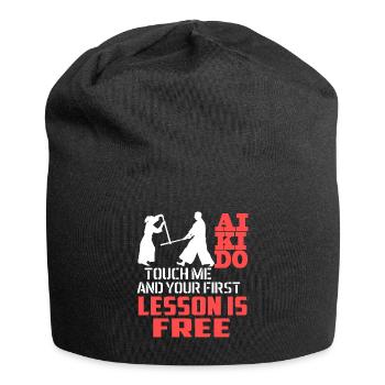 Aikido Aikido First Lesson Is Free - Jersey Beanie - black - Front