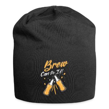 Brew Can Do It! Homebrew Brewer Craft Beer - Jersey-Beanie - Schwarz - Vorne