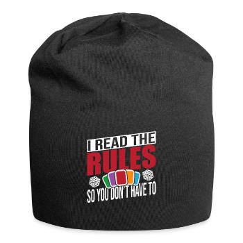 Jeux de société jeu de société cadeau - Bonnet en jersey - noir - Devant