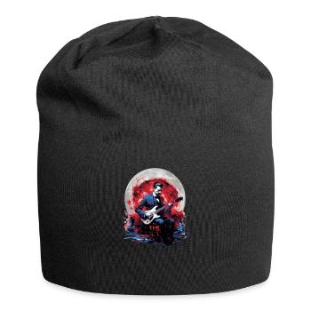 Gitarren E-Gitarren-Saiten E-Gitarre Musiker - Jersey-Beanie - Schwarz - Vorne
