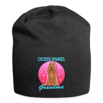Cocker Spaniel Granny Dog Cocker Spaniel Gift - Jersey Beanie - black - Front