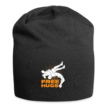 Wrestling Wrestler Fight Wrestling Ringer Gift - Jersey Beanie - black - Front