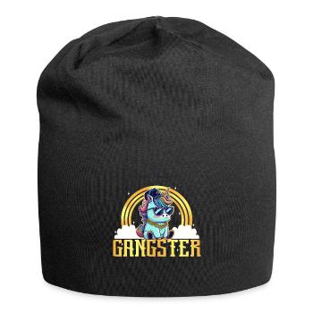 Licorne Gangsta - Bonnet en jersey - noir - Devant