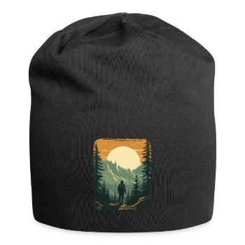 Forest Nature Trekking Adventure - Jersey Beanie - black - Front