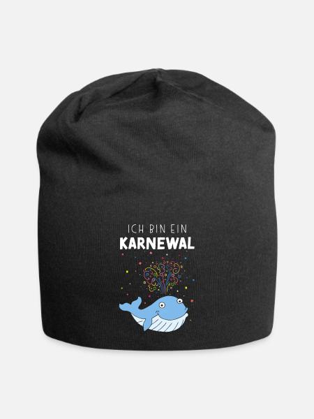 Ich bin ein Karnewal Karneval Kostümersatz - Jersey-Beanie - Schwarz