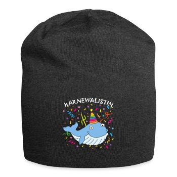 Karnevalist Kölner Karneval Fasching Konfetti - Jersey-Beanie - Anthrazit - Vorne