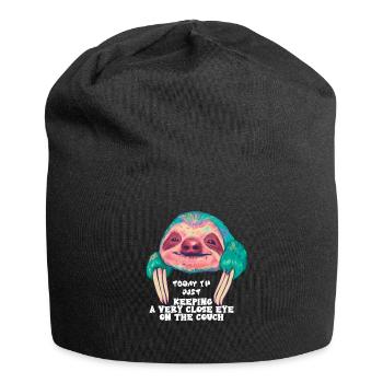 Today Im just keeping a very close eye to my couch - Jersey Beanie - black - Front