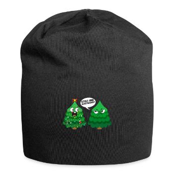 Tannenbaum Stolz und Selbstbewusst Weihnachten - Jersey-Beanie - Schwarz - Vorne