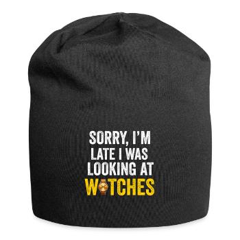 Watch Collector Horologist Collecting Watches - Jersey Beanie - black - Front