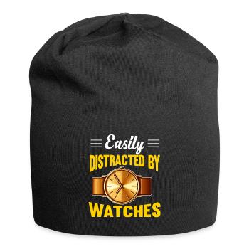 Watch Collector Horologist Collecting Watches - Jersey Beanie - black - Front