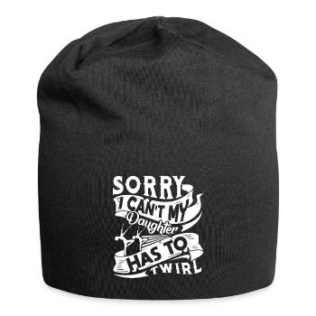 Baton Twirling My Daughter Has To Baton Twirling - Jersey Beanie - black - Front