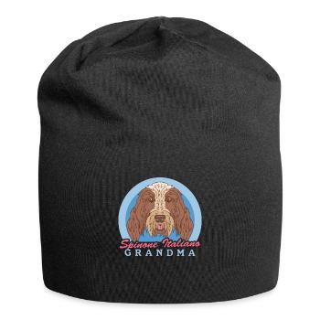 Spinone Italiano Granny chien italien cadeau - Bonnet en jersey - noir - Devant
