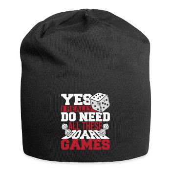 Jeux de société jeu de société cadeau - Bonnet en jersey - noir - Devant