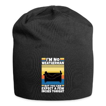 Im no weatherman but you can expect a few inches - Jersey Beanie - black - Front